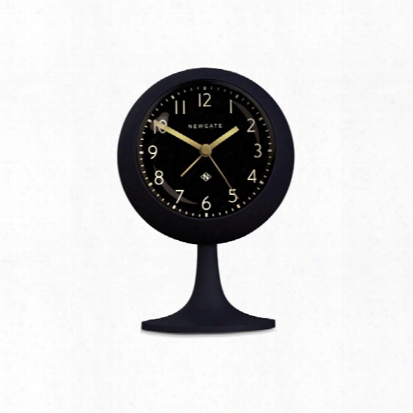 Dome Alarm Clock In Silicone Petrol Blue With Black Face Design By Newgate