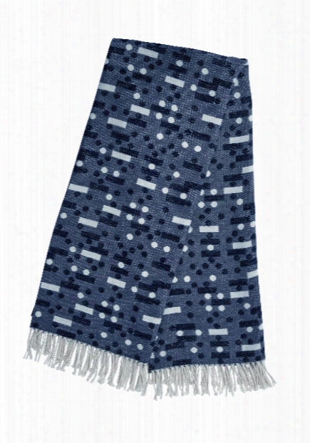 Domino Plaid Throw In Dark Denim Design By Oyoy