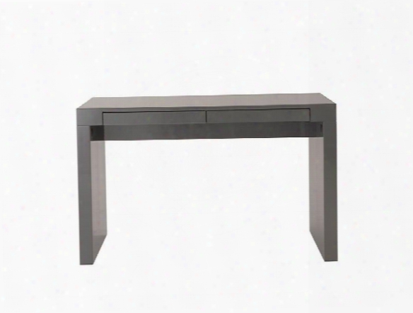 Donald Desk In Grey Lacquer Design By Euro Style