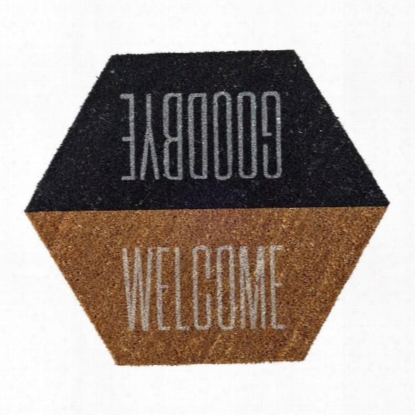 Door Mat W/ "welcome/goodbye" Design By Bd Edition