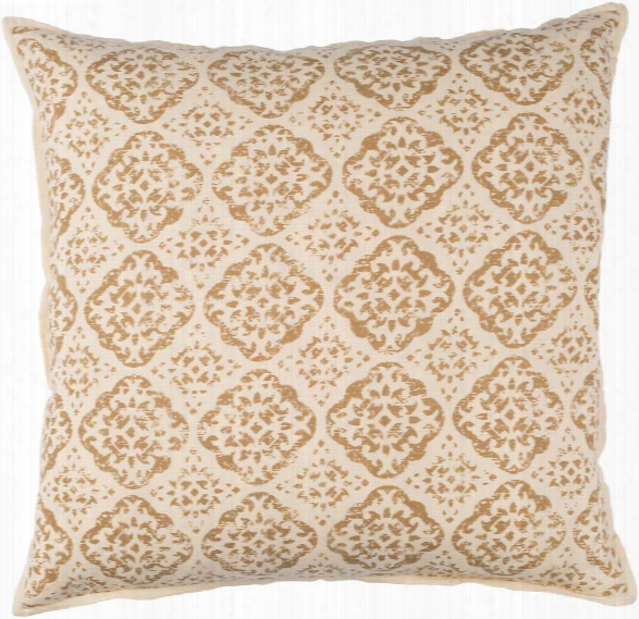 D'orsay Pillow In Beige & Camel Design By Elle Decor