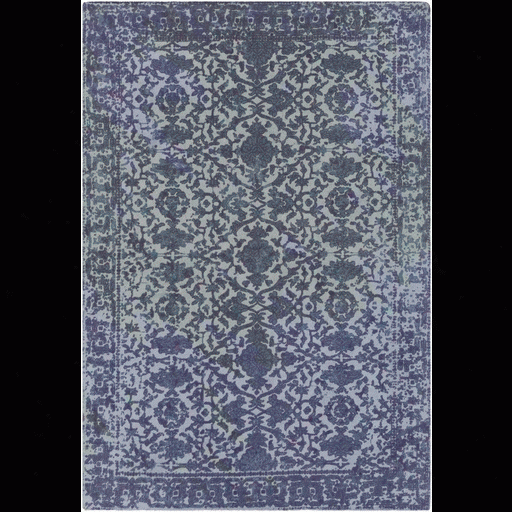 D'orsay Rug In Pale Blue & Denim Design By Elle Decor