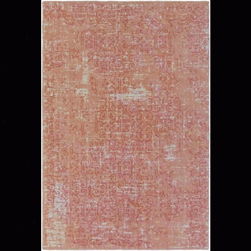 D'orsay Rug In Peach & Pale Blue Design By Elle Decor