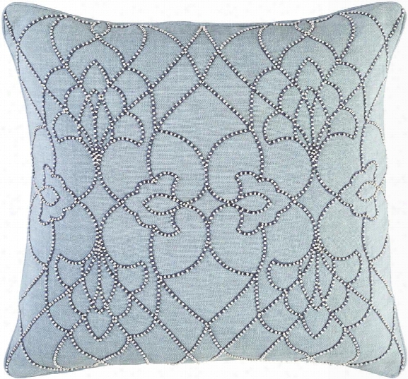 Dotted Pirouette Pillow In Aqua Design By Candice Olson