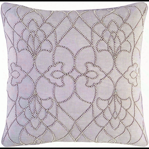 Dotted Pirouette Pillow In Lilac Design By Candice Olson