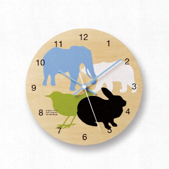 Doubutsu Kids Clock Design By Lemnos