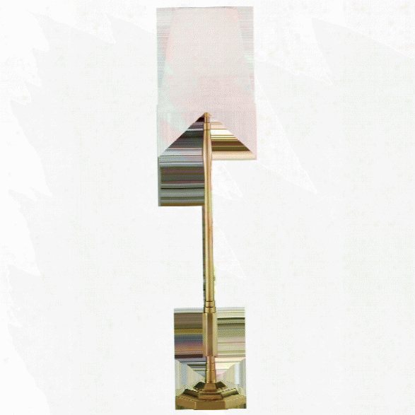 Duffy Mdium Buffet Lamp In Various Finishes W/ Linen Shade Design By Thomas O'brien