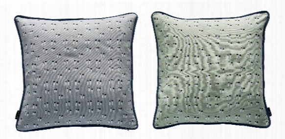 Duo Pillow In Grey & Pale Mint Design By Oyoy