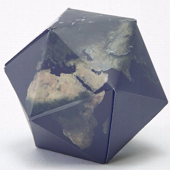 Dymaxion Folding Globe In Satellite Earth Design By Areaware