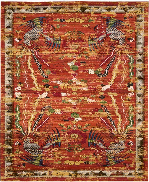 Dynasty Rug In Persimmon Design By Barclay Butera Lifestyle