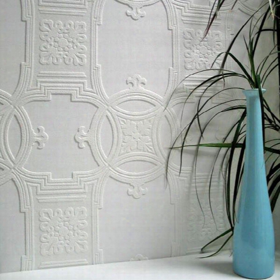 Early Victorian Paintable Textured Wallpaper Design By Brewster Home Fashions