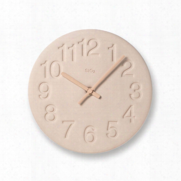 Earth Wall Clock In  Pink Design By Lemnos