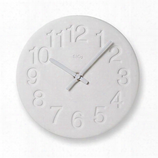 Earth Wall Clock In White Design By Lemnos