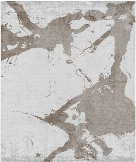 Eastern Side Of Nanjing Hand Knotted Rug In Grey Design By Second Studio