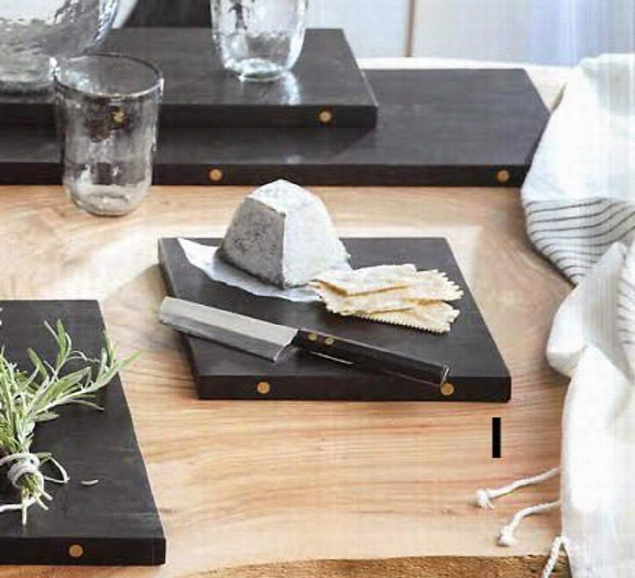 Ebonized Wood Serving Boards Design By Roost