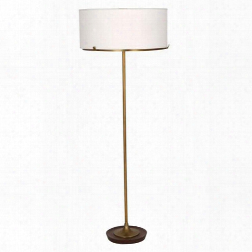 Edwin Collection Floor Lamp In Aged Brass Design By Jonathan Adler