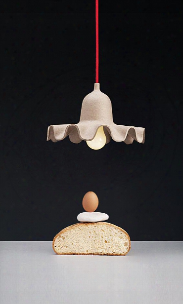 Egg Of Columbus Suspended Carton Lamp Design By Seletti