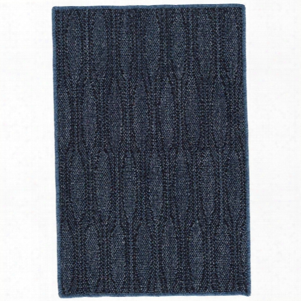 Defective Indigo Woven Sisal Rug By Dash Albert