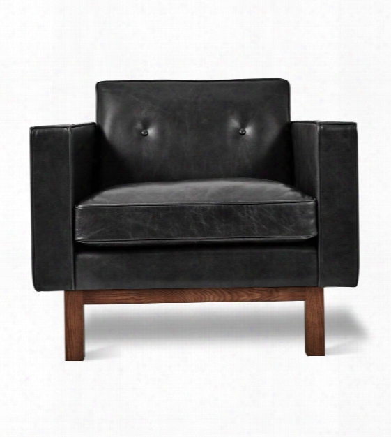 Embassy Chair In Saddle Black Leather Design By Gus Modern