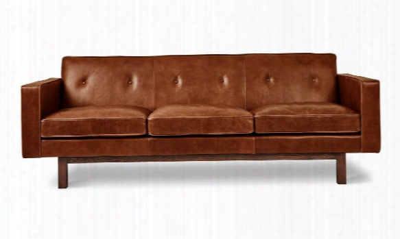 Embassy Sofa In Saddle Brown Leather Design By Gus Modern