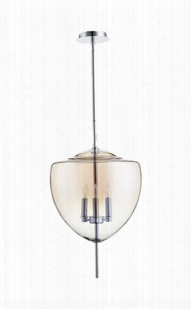 Ember 3 Light Pendant In Chrome Design By Cyan Design