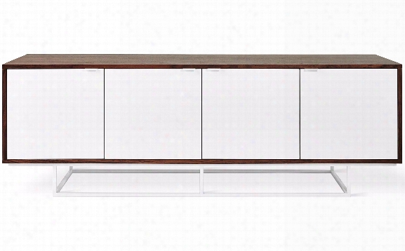 Emerson Credenza In Walnut & White Design By Gus Modern