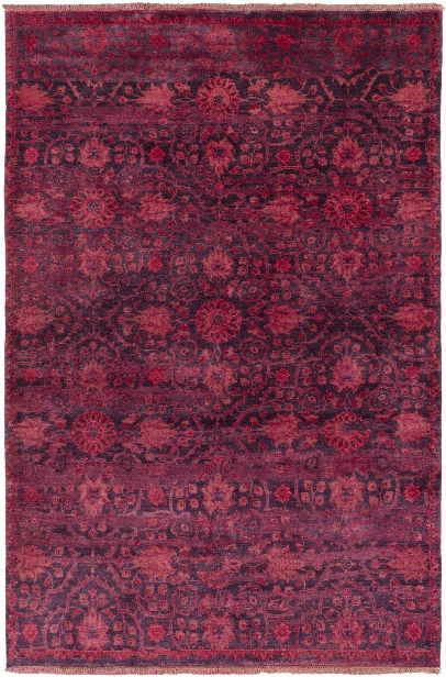 Empress Rug In Burgundy & Bright Red Design By Surya