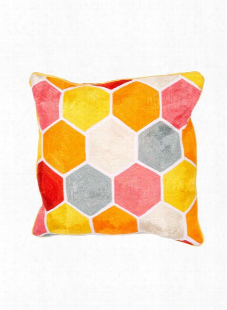 En Casa Pillow In Lemon Chrome & Bright Marigold Desig N By En Casa