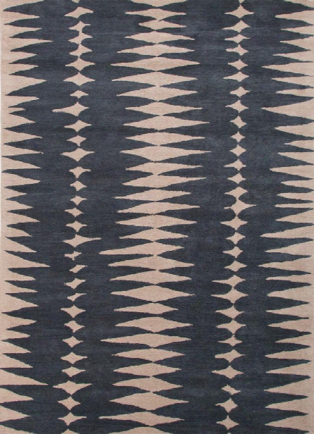 En Casa Tufted Rug In Ensign Blue & Bijou Blue Design By Jaipur