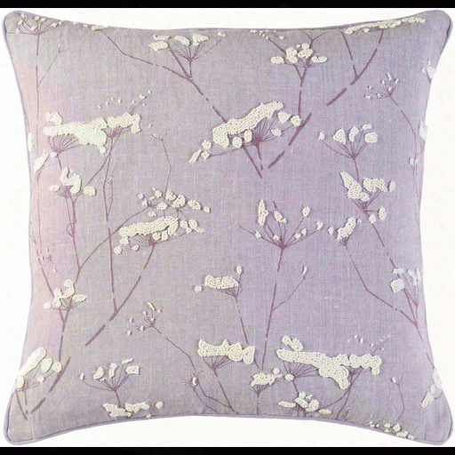 Enchanted Pillow In Mauve Design By Candice Olson