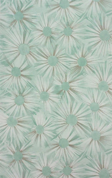 Estella Wallpaper In Aqua And Gilver By Nina Campbell For Osborne & Little