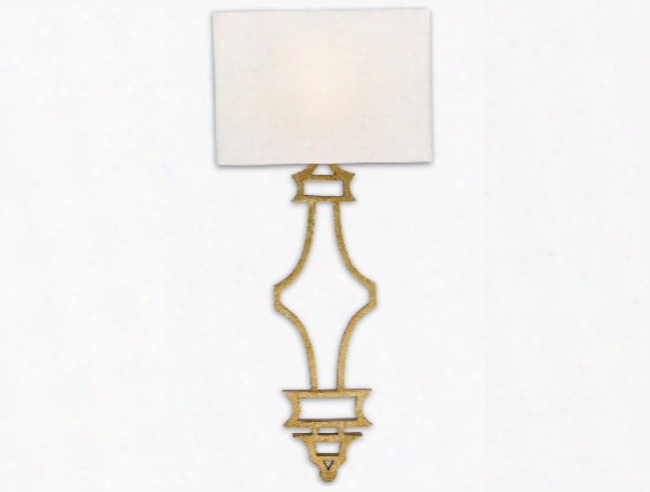 Eternity Wall Sconce In Antique Gold Leaf Design By Currey & Company