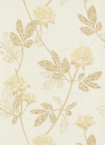 Ethan Floral Wallpaper In Beige And Cream Design By Bd Wall