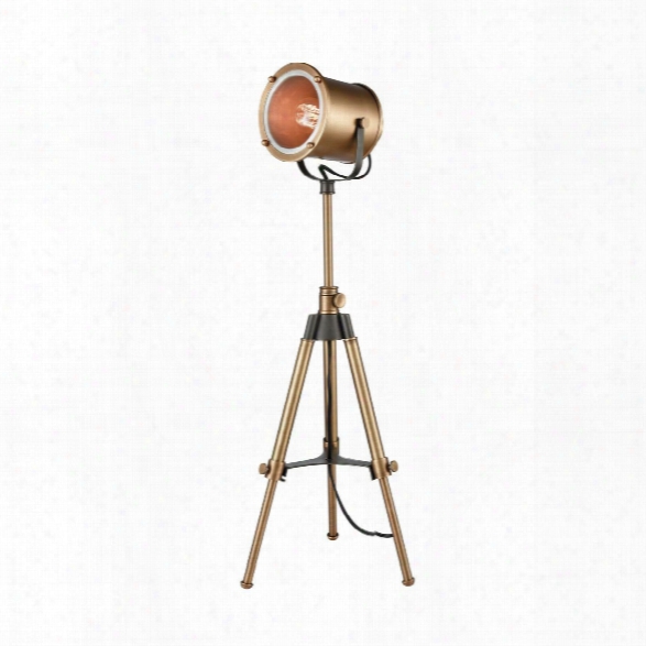 Ethan Tripod Lamp In Aged Brass Design By Lazy Susan