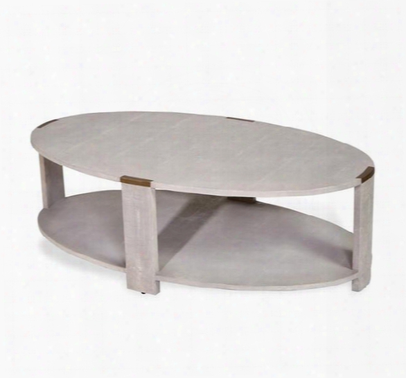 Evelyn Cocktail Table In Cream Shagreen Design By Interlude Home