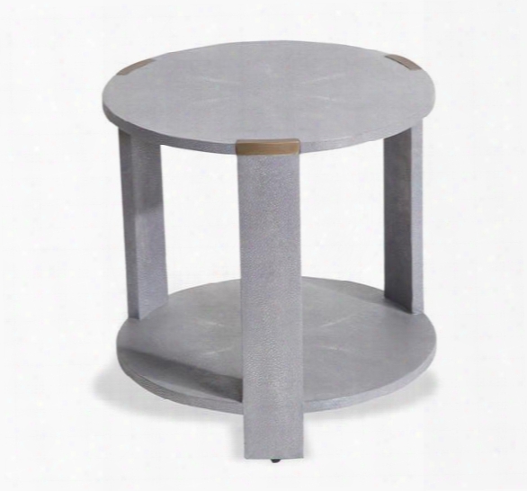 Evelyn Side Table In Gray Shagreen Design By Interlude Home