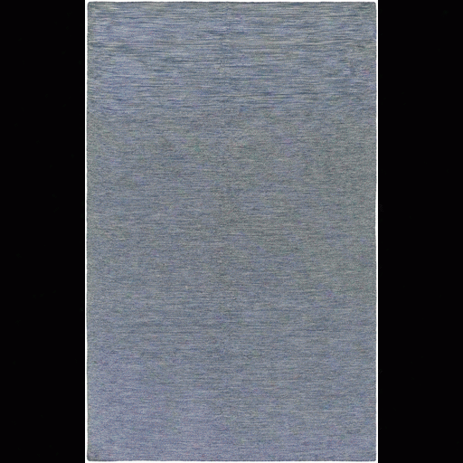 Everett Rug In Dark Blue & Black Design By Sunbrella