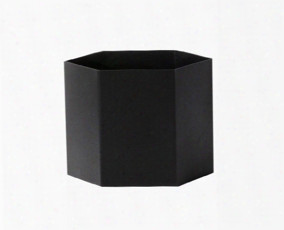 Extra Large Hexagon Pot In Black Design By Ferm Living