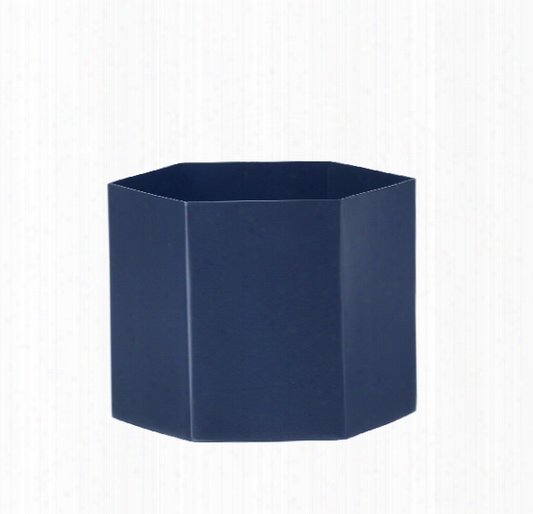 Extra Large Hexagon Pot In Blue Design By Ferm Living