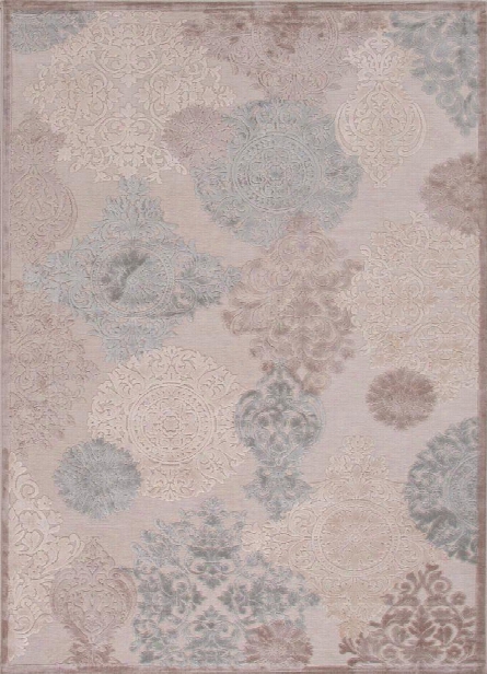 Fables Rug In Light Grey & Barely Blue Design By Jaipur