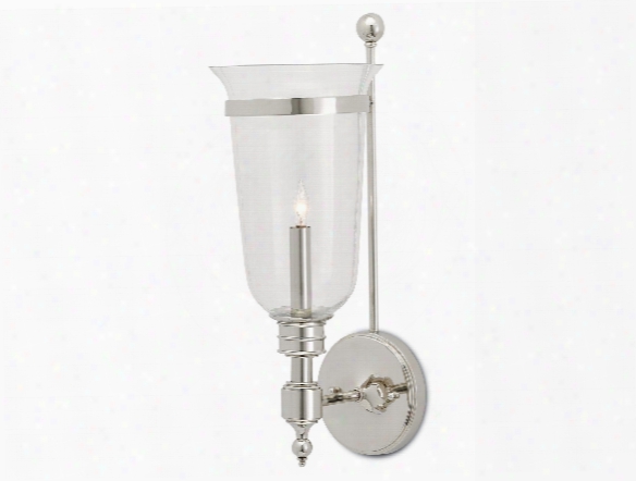 Fallbrook Wall Sconce In Polished Nickel Design By Currey & Company