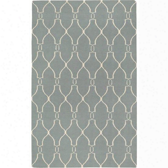 Fallon Wool Area Rug In Slate Blue And Papyrus Design By Jill Rosenwald