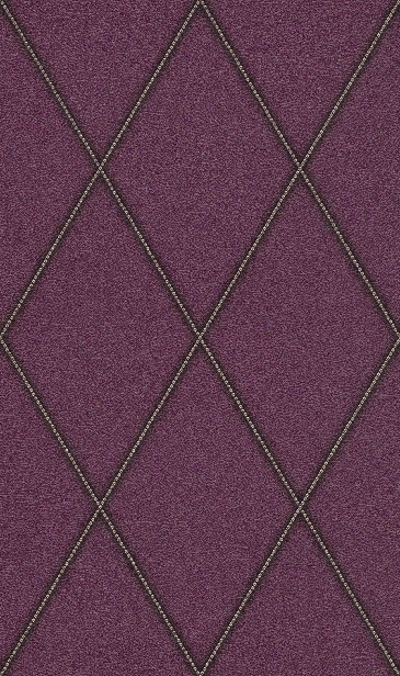 Faux Leather Diamonds Wallpaper In Aubergine By Bd Wall