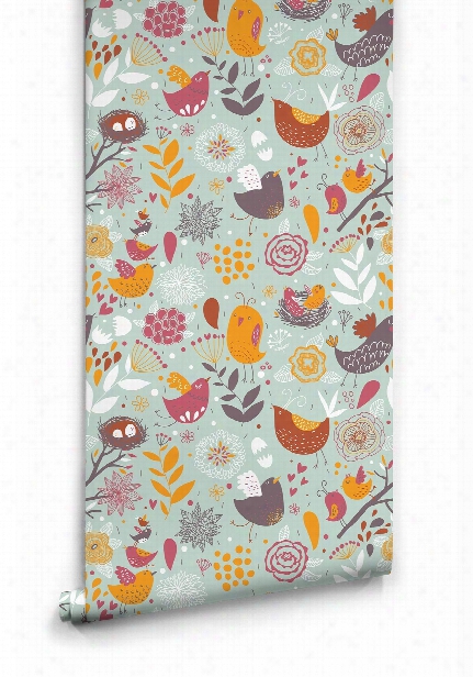 Feather Your Nest Wallpaper By Muffin & Mani For Milton & King