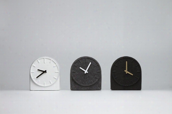 Felt Two Table Clock Design By Leff Amsterdam