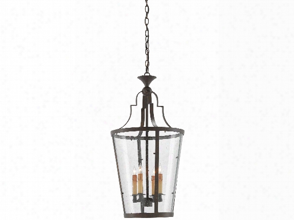 Fergus Lantern In Bronze Gold Design By Currey & Company