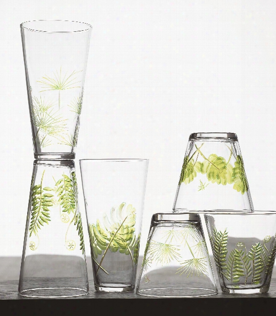 Fern & Frond Glassware By Roost