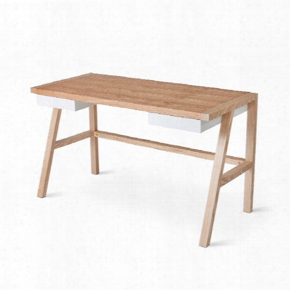 Finch Desk In Natural Ash Design By Gus Modern