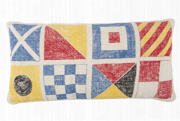 Flags & Knots Sketch Grain Sack Pillow Design By Thomas Paul