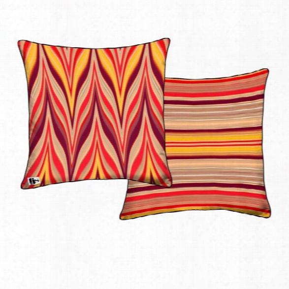 Flame Two Sided Pillow Design By Fjs